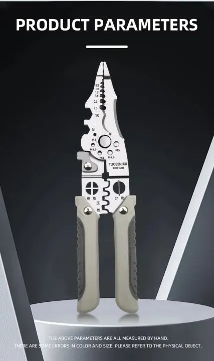 Kamal | 15-in-1 Multifunctional Wire Stripper, Crimper & Cable Cutter Pliers